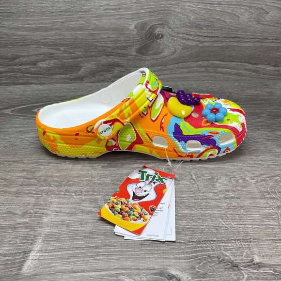 Crocs x Trix Cereal Tie Dye Classic Clog Mens Multi Sizes Available 207922 94S - Picture 15 of 16